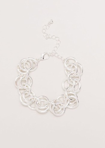 Phase Eight Circular Chain Link Jewellery Silver USA | 1729854-KH